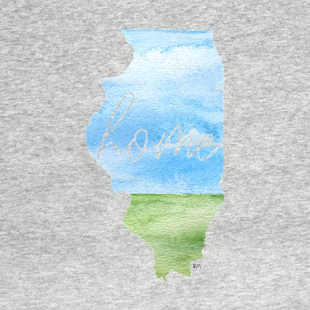 Illinois Home State by RuthMCreative